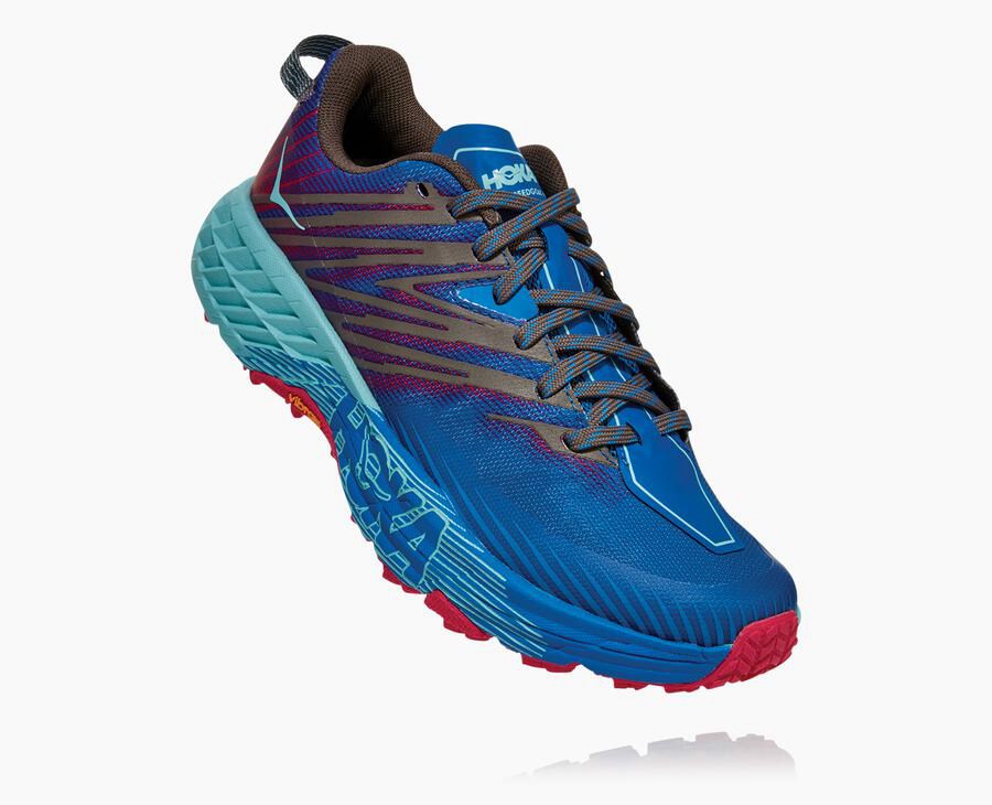 Hoka One One Trail Schoenen Dames - Speedgoat 4 - Blauw - AF2086759